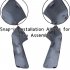 1 Pair Mirror Caps Covers Caps Door Side Rearview Mirror Housing Exterior Accessories Compatible For 1500 2500 3500 Replaces 84469252 84328137 84612941 black