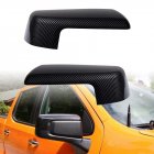 1 Pair Mirror Caps Covers Caps Door Side Rearview Mirror Housing Exterior Accessories Compatible For 1500 2500 3500 Replaces 84469252 84328137 84612941 carbon fiber pattern