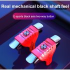 1 Pair Mobile  F01  Trigger Mobile Game Controller Simple Ergonomic Design Versatility Joystick Portable Eating-chicken Game Buttons Red pair