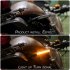 1 Pair Motorcycle Accessories In line 12Led Turn Signal Light Marker Light Flow mode black shell yellow light 1 pair