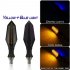 1 Pair Motorcycle Accessories Double sided Luminous Led Water Turn  Signal Lights Flow mode yellow blue light