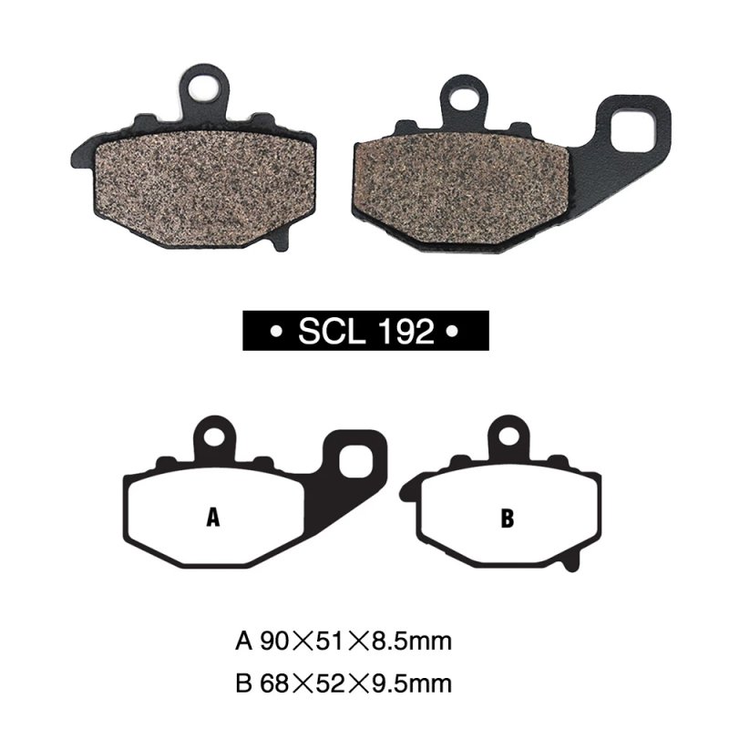 1 Pair Motorcycle Front And Rear Disc Brake Pads Set For Kawasaki Kle 650 Kle650 Versys 07-14 192 Rear 1 set