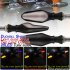 1 Pair Motorcycle Parts Dual color Led Turn Signal Lights For Motorcycle Yellow   blue light