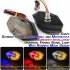 1 Pair Motorcycle  Turn  Signal Motorcycle Accessories Arrow shaped Dual color Light guided Led Side Turn Signal Lights Yellow   white light