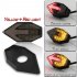 1 Pair Motorcycle  Turn  Signal Motorcycle Accessories Arrow shaped Dual color Light guided Led Side Turn Signal Lights Yellow red light