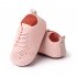 1 Pair Newborn Walker Toddler Shoes Breathable Hollow Infant Boys Girls Anti slip Soft Sole Sneakers Pink 9 12M Bottom length 13cm