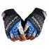 1 Pair Nylon Half  Finger  Gloves For Men Women Mountain Bike Fishing Fitness Yoga Non slip Gloves orange red