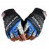 1 Pair Nylon Half  Finger  Gloves For Men Women Mountain Bike Fishing Fitness Yoga Non slip Gloves rose red