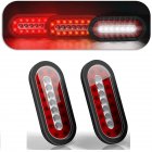 1 Pair Of 12v 6 5 Inch Led Turn  Siginal  Lights 23led Waterproof Long Lasting Side Warning Light For Truck Rv Trailers Trucks Camper Boxed