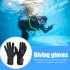 1 Pair Of 3mm Diving Gloves Non slip Wear resistant Cold proof Wetsuit Gloves Underwater Accessories Dg 203 L