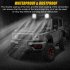 1 Pair Of Aluminum Alloy Car Led  Work  Light Mini Round 22 Lights Off road Motorcycle Engineering Spotlights 3 color Fog Lamp black