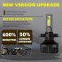1 Pair Of Car  Led  Headlight Bulbs Ip68 Waterproof High brightness High Power Good Heat Dissipation Quick Installation Car Led Lamp F4 H4 HB2 9003