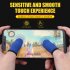 1 Pair Of Copper Fiber Finger  Cots Breathable Game Controller Finger Sleeve Anti sweat Anti scratch Sensitive Touch Screen Finger Gloves black
