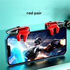1 Pair Of Six Finger Gaming  Trigger Shooter Controller Metal Joystick Aim Shooting S 07 Key Button Game Aux Artifact For Phone Gaming red pair