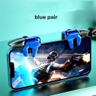 1 Pair Of Six Finger Gaming  Trigger Shooter Controller Metal Joystick Aim Shooting S-07 Key Button Game Aux Artifact For Phone Gaming blue pair
