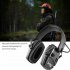 1 Pair Of Sports Headset Noise Reduction Earmuffs Hearing Protection Professional Headphones black