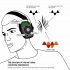 1 Pair Of Sports Headset Noise Reduction Earmuffs Hearing Protection Professional Headphones green