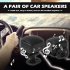1 Pair Of Universal 500w Car  Tweeters Installs Instantly Built in Divider Mini Square High Frequency Car Audio Stereo Speakers black