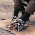 1 Pair Outdoor Finger Gloves 800 degree High Temperature Resistant Thickened Anti scald Flame Retardant Gloves 1 pair