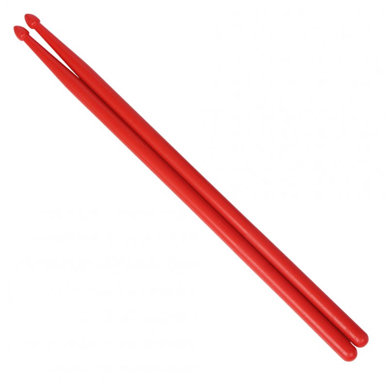1 Pair Professional Drumsticks Nylon Drum Stick for Jazz Drum red