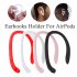 1 Pair Protective Earhooks Holder Secure Fit Hooks for Airpods Apple Wireless Earphones Accessories Silicone Sports Anti lost black