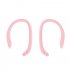 1 Pair Protective Earhooks Holder Secure Fit Hooks for Airpods Apple Wireless Earphones Accessories Silicone Sports Anti lost Pink