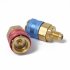 1 Pair R134a Auto Car Quick Coupler Connector Brass Adapters Low   High Side AC Manifold