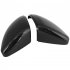 1 Pair Side Mirror Caps Covers Carbon Fiber Pattern Door Rear View Mirror Outside Housing Trim for Golf 7 2014 2018