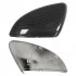 1 Pair Side Mirror Caps Covers Carbon Fiber Pattern Door Rear View Mirror Outside Housing Trim for Golf 7 2014 2018