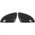 1 Pair Side Mirror Caps Covers Carbon Fiber Pattern Door Rear View Mirror Outside Housing Trim for Golf 7 2014 2018