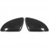 1 Pair Side Mirror Caps Covers Carbon Fiber Pattern Door Rear View Mirror Outside Housing Trim for Golf 7 2014 2018