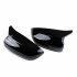 1 Pair Side Mirror Cover Caps Replacement Rearview Side Mirror Housing Decoration for 3 Series G20 G30 Bright Black