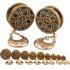 1 Pair Stainless Steel Hollow out Pulley Earring Stylish Eardrop Ornament Birthday Festival Gift