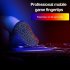 1 Pair Super Thin Gaming Finger Sleeve Breathable Fingertips For Pubg Mobile Games Touch Screen Black 1 pair