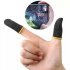 1 Pair Super Thin Gaming Finger Sleeve Breathable Fingertips For Pubg Mobile Games Touch Screen Black 1 pair