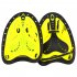 1 Pair Swimming Paddles Adjustable Hand Fin Training Diving Paddle Gloves Paddles WaterSport Equipment  yellow L  man with large adult hands 