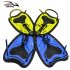 1 Pair Swimming Paddles Adjustable Hand Fin Training Diving Paddle Gloves Paddles WaterSport Equipment  yellow L  man with large adult hands 
