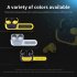 1 Pair True Wireless Stereo Semi in ear Bluetooth Headset Fashion Tws Earphone Fone Bluetooth Earbuds Amber yellow