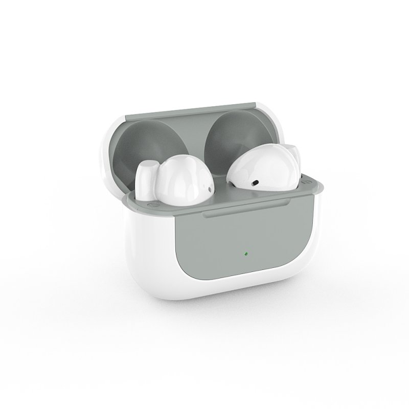 1 Pair True Wireless Stereo Semi-in-ear Bluetooth Headset Fashion Tws Earphone Fone Bluetooth Earbuds Classic white