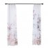 1 Pair Tulle Curtain Digital Bamboo Print Drapes for Home Living Room Balcony Decoration 135 200cm  As shown W135cm   H200cm