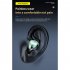 1 Pair Tws Wireless Bluetooth Earphones Large Screen Smart Digital Display In ear Sports Headset Yd02 Black