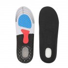1 Pair Unisex Anti-slip Massaging Insoles Pads Sports Shoes Insoles Shock-absorbing Running Insoles  Mesh black_L (40-46) can be cut