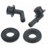 1 Pair Vent Valve Elbows With Grommet Kit 53030497 53013360AA 02946079 2946079 Auto Modified Accessories black