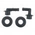 1 Pair Vent Valve Elbows With Grommet Kit 53030497 53013360AA 02946079 2946079 Auto Modified Accessories black