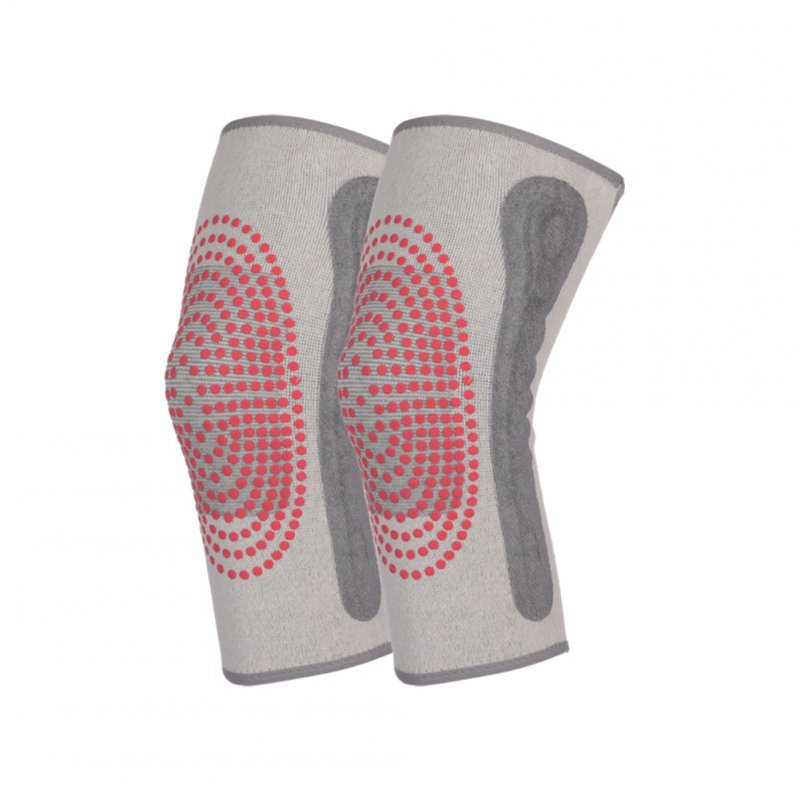 1 Pair Warm Knitted Knee Pads Self Heating Elastic Knee Warmer Protector