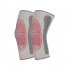 1 Pair Warm Knitted Knee Pads Self Heating Cold Protective Elastic Knee Warmer Protector Grey