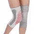 1 Pair Warm Knitted Knee Pads Self Heating Cold Protective Elastic Knee Warmer Protector Black