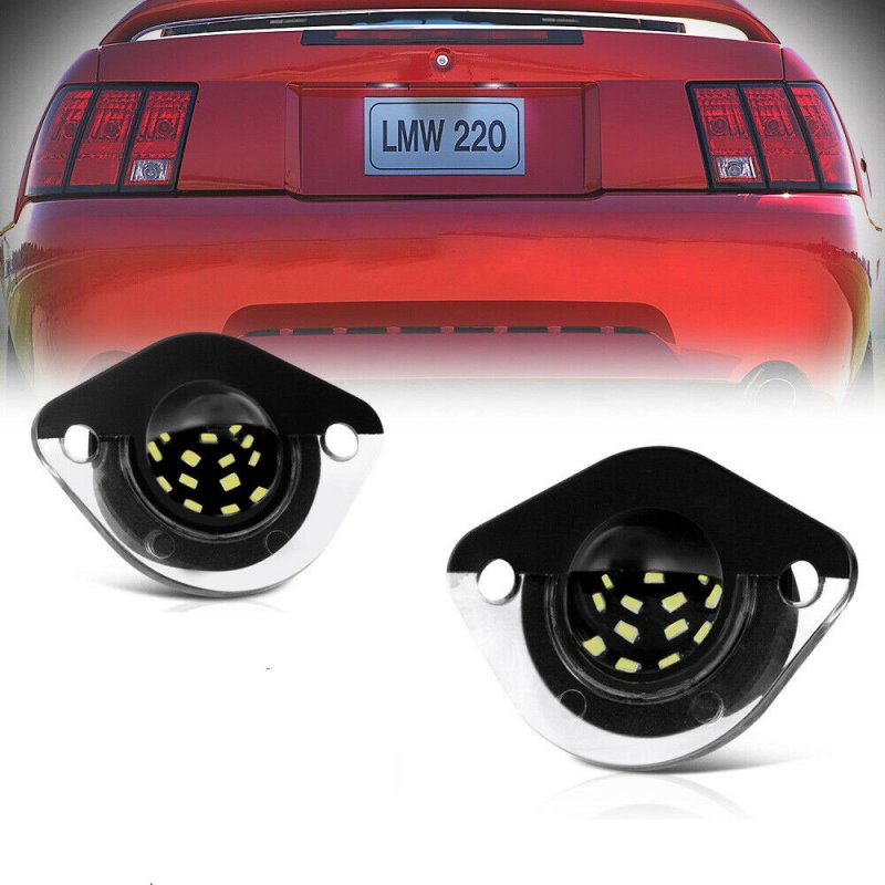 1 Pair White SMD LED License Plate Light Lamp For Ford Mustang 1994-2004 White light
