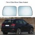 1 Pair Wing Mirror Glass Blue Tinted Glass Compatible For X5 E53 1999 2006 3 0i 3 0d 4 4i 4 4is 4 6is 4 8is
