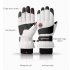1 Pair Winter Ski Gloves Riding Waterproof Non slip Wear resistant Touch Screen Warm Gloves Large Black